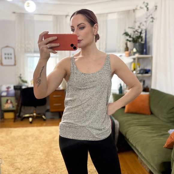 H&M Marled Gray Women's Tank Top - Sz Small - Picture 7 of 11